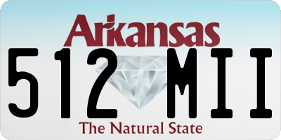 AR license plate 512MII