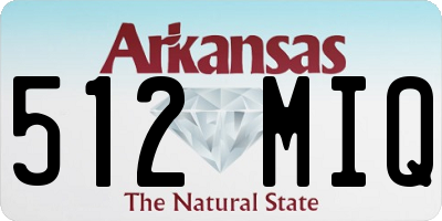 AR license plate 512MIQ