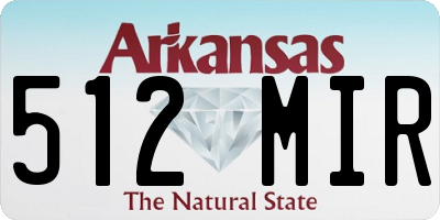 AR license plate 512MIR