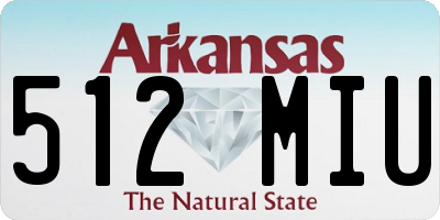 AR license plate 512MIU