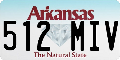 AR license plate 512MIV