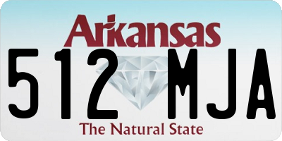 AR license plate 512MJA