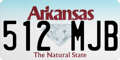 AR license plate 512MJB