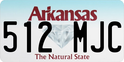 AR license plate 512MJC