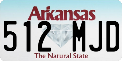 AR license plate 512MJD