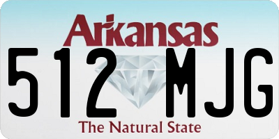 AR license plate 512MJG
