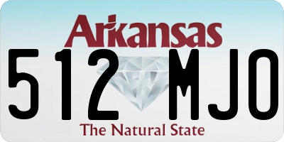 AR license plate 512MJO