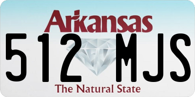 AR license plate 512MJS