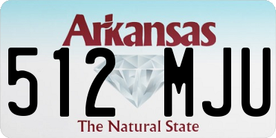 AR license plate 512MJU