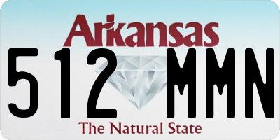 AR license plate 512MMN