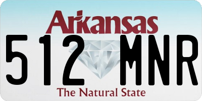 AR license plate 512MNR