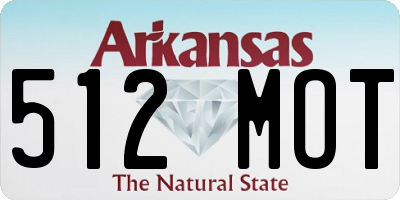 AR license plate 512MOT