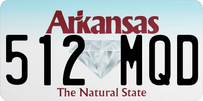 AR license plate 512MQD
