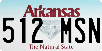 AR license plate 512MSN