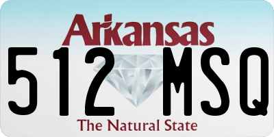 AR license plate 512MSQ