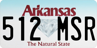 AR license plate 512MSR