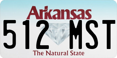 AR license plate 512MST