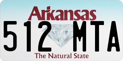 AR license plate 512MTA