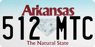 AR license plate 512MTC
