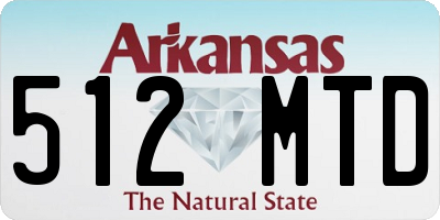 AR license plate 512MTD