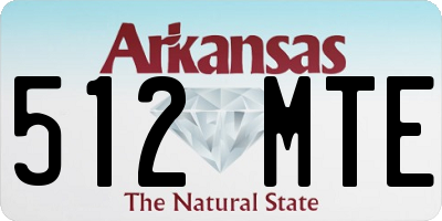 AR license plate 512MTE