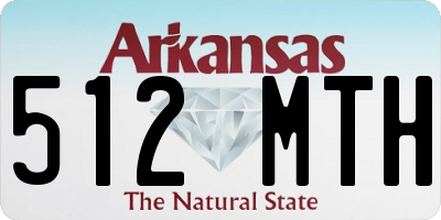 AR license plate 512MTH