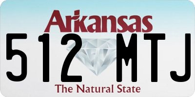 AR license plate 512MTJ