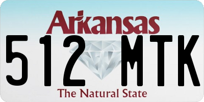 AR license plate 512MTK