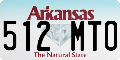 AR license plate 512MTO