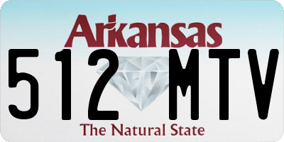 AR license plate 512MTV
