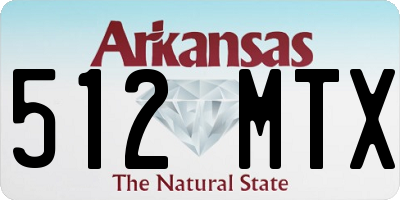 AR license plate 512MTX