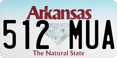 AR license plate 512MUA
