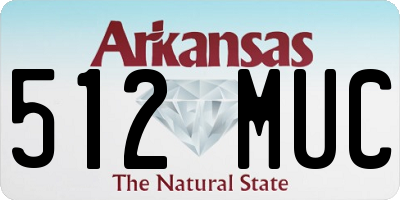 AR license plate 512MUC