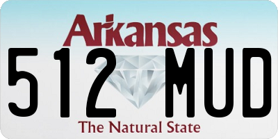 AR license plate 512MUD