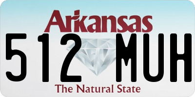 AR license plate 512MUH