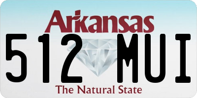 AR license plate 512MUI