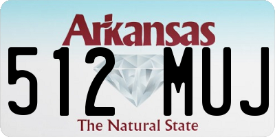 AR license plate 512MUJ