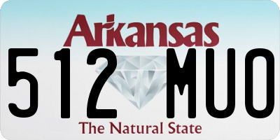 AR license plate 512MUO