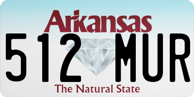 AR license plate 512MUR