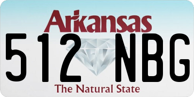 AR license plate 512NBG