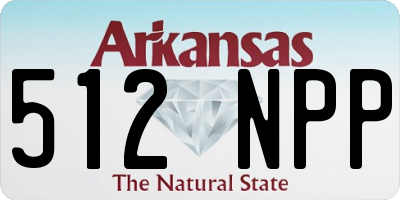 AR license plate 512NPP