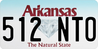 AR license plate 512NTO
