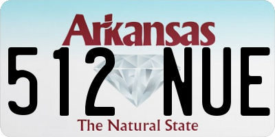 AR license plate 512NUE