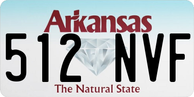 AR license plate 512NVF