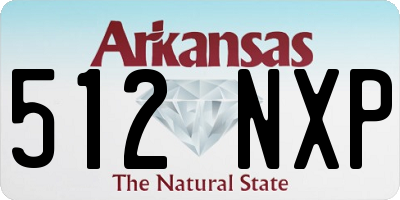 AR license plate 512NXP