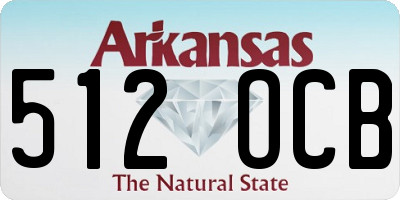 AR license plate 512OCB