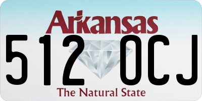 AR license plate 512OCJ