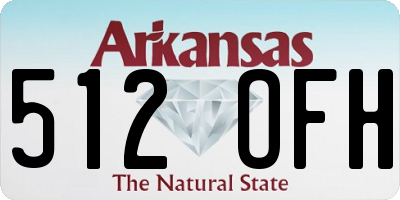 AR license plate 512OFH