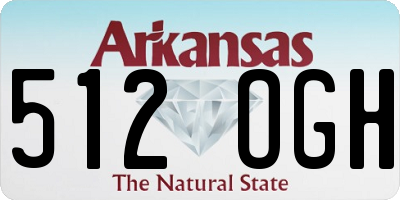 AR license plate 512OGH