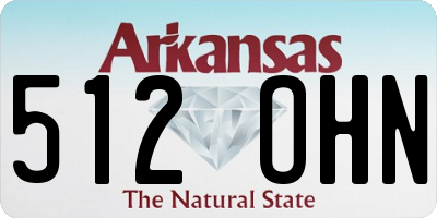 AR license plate 512OHN